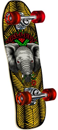 [DAGCPPF25MMVBE19516B] Mike Vallely Baby Elephant • Yellow / Black • 59mm x 80a Mini Cruiser Wheels
