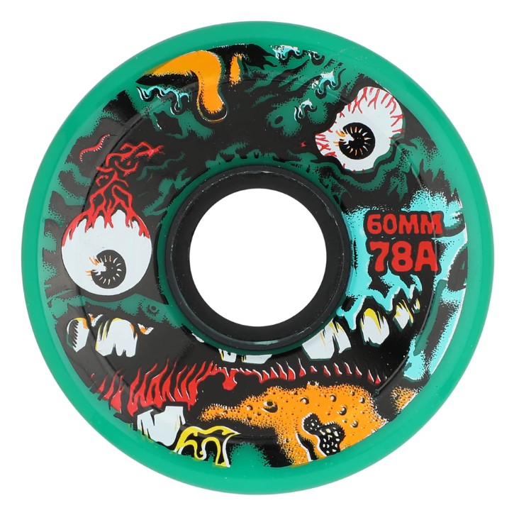 60mm Roskopp Face Two Reissue OG Slime Green 78a Slime Balls Wheels