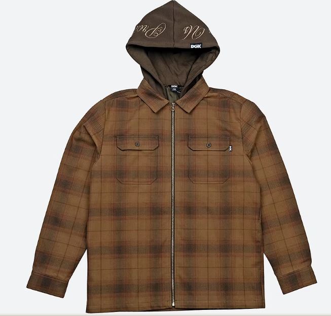 [CJH-1074-L] In chains Flannel Shacket (L)