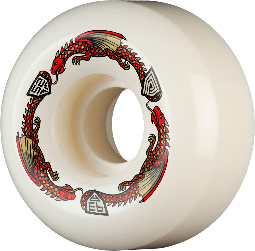 Powell-Peralta™ Dragon Formula Red • 52mm x 30mm • 93A • V5 • Off White