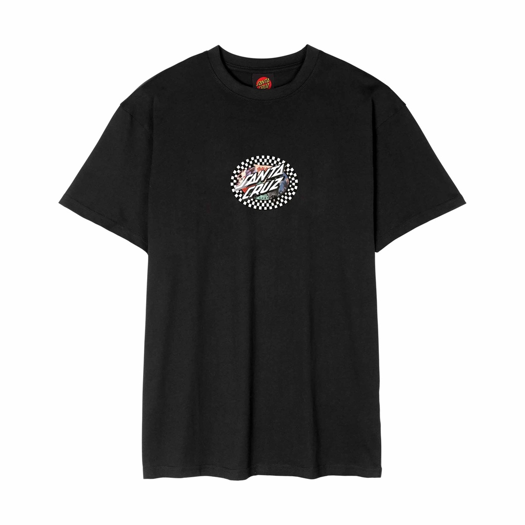 [SCA-TEE-13227] Collage Oval Dot T-Shirt (Black, XS)