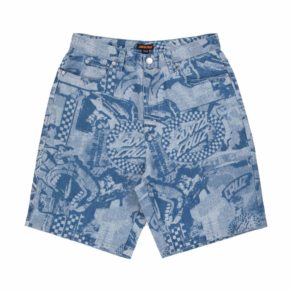 [SCA-SHR-5498] Big Shorts (Stonewash Collage, 30)