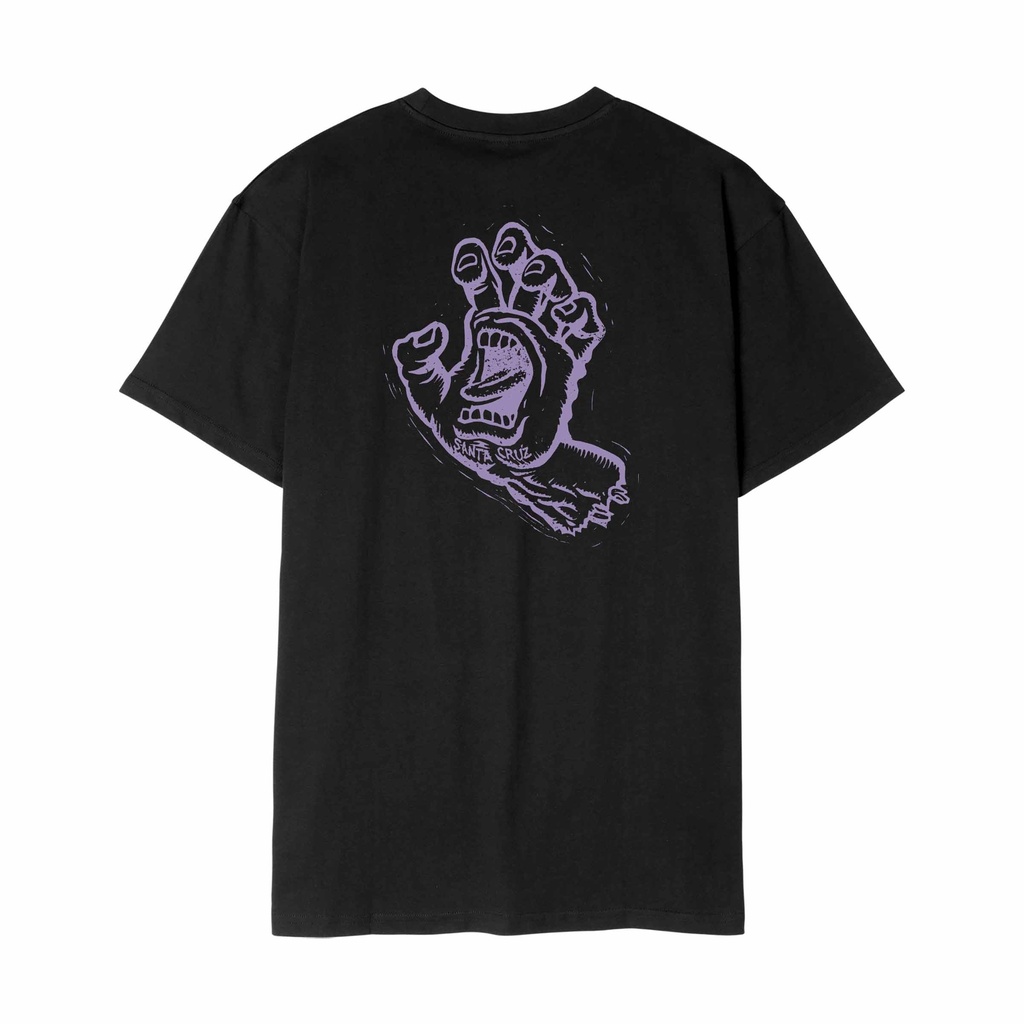 [SCA-TEE-13431] Stamped Screaming Hand T-Shirt (XS, Black)