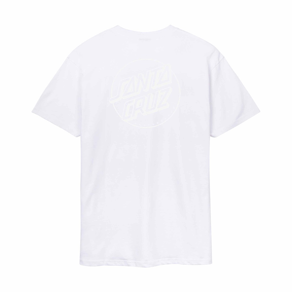 [SCA-TEE-13557] Tonal Opus Dot Stripe T-Shirt (XS, White)