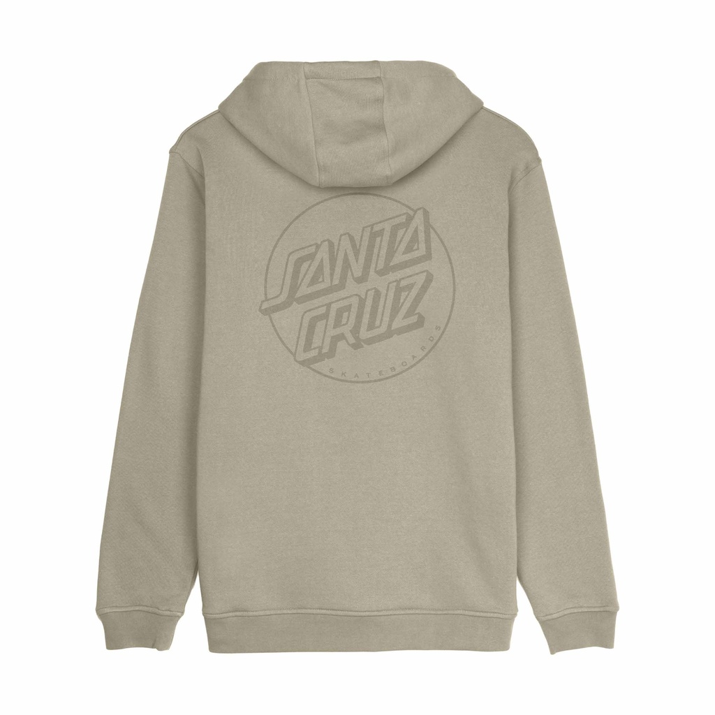 [SCA-HDY-10335] Tonal Opus Dot Stripe Hood (XS, Stone Grey)