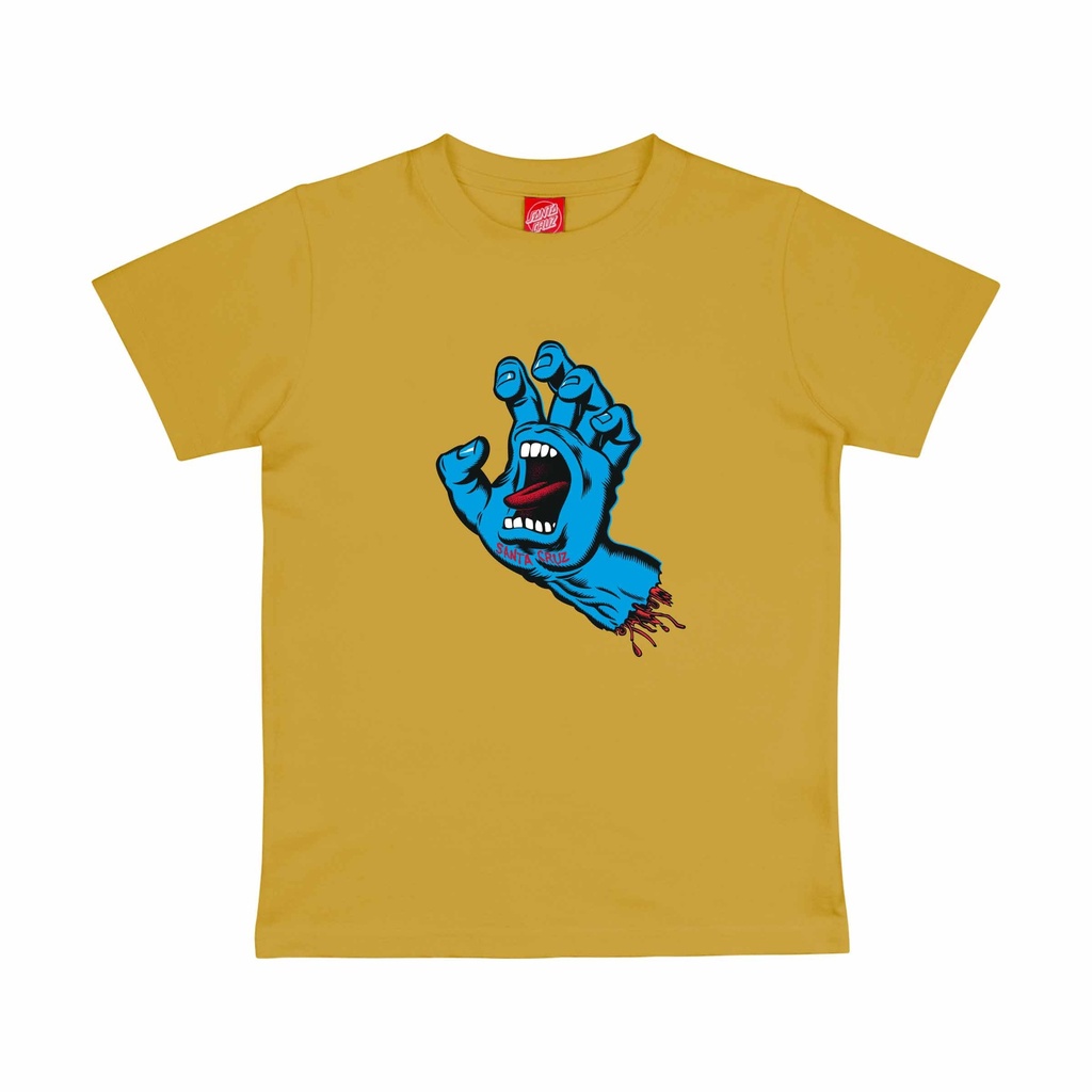 [SCA-YTE-9195] Youth Screaming Hand T-Shirt (10-12, Mustard)