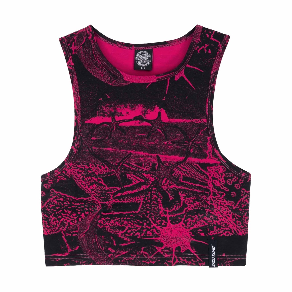 [SCA-WVE-0844] Natural Bridges Repeat Tank (6, Fuchsia)
