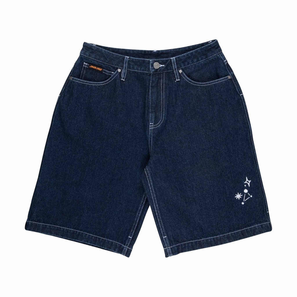 [SCA-WSH-0443] Split Sun Shorts (Dark Denim, 8)