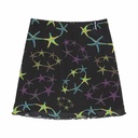 Strip Digi Mesh Mini Skirt