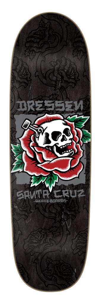 [11117539-164444] Dressen Skull Rose Pro Shaped 9.25in x 31.95in