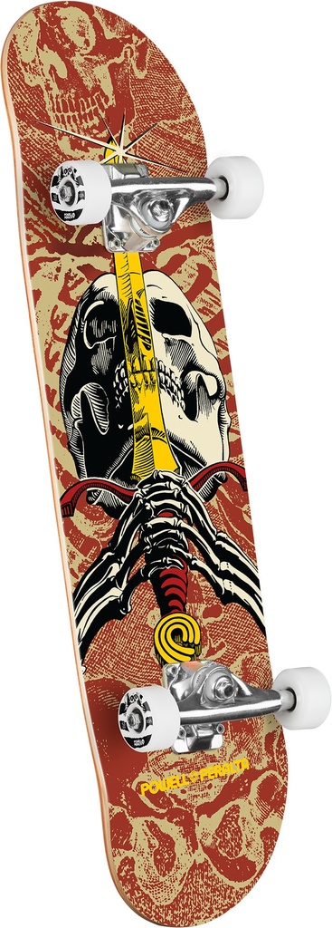 [DAGCPPF25RR19116B] Skull & Sword • Khaky/Burgundy • 7.5 x 28.65
