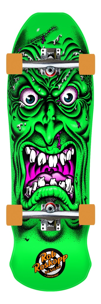 Roskopp Face 9.5in X 31in Shaped Cruzer Santa Cruz