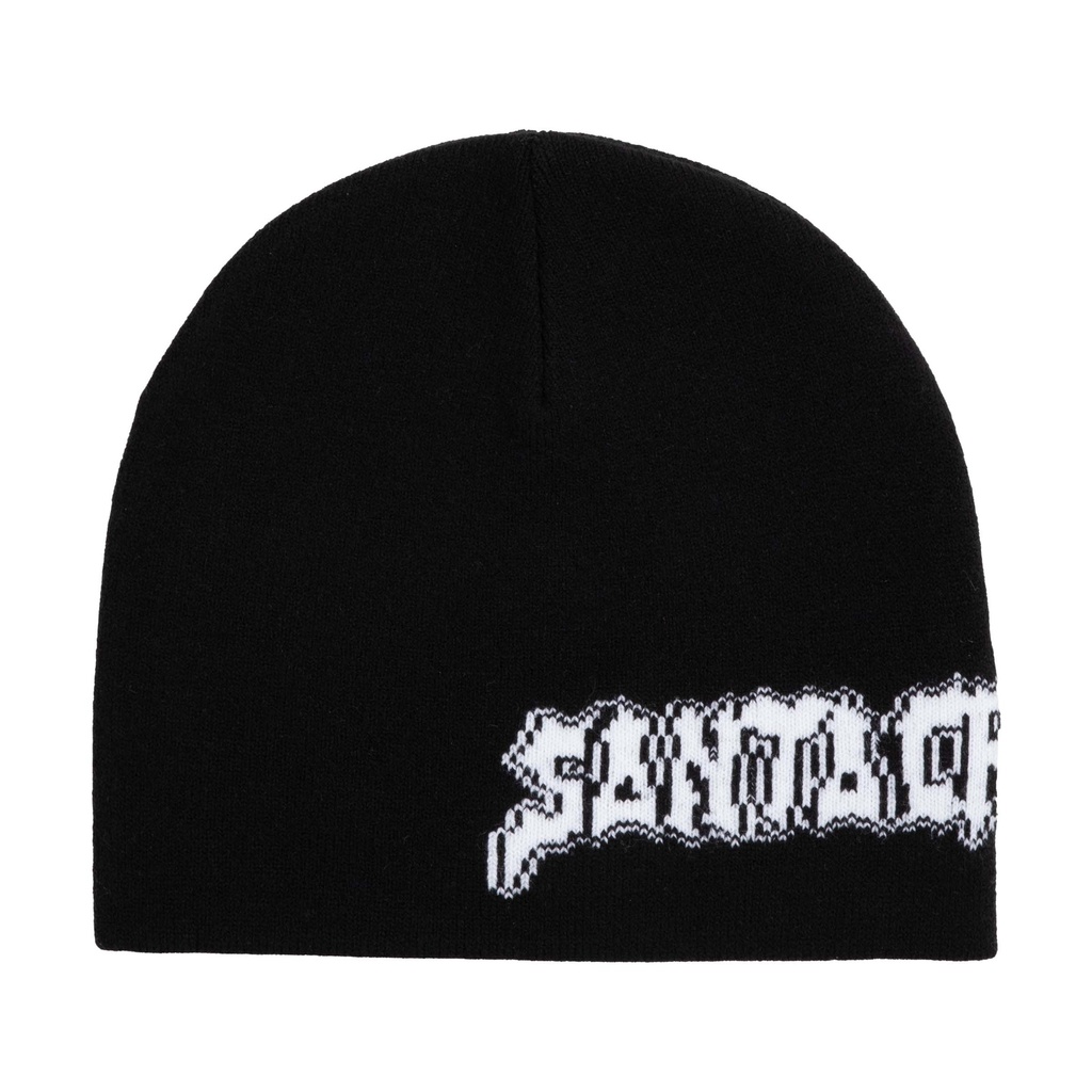 [SCA-BNE-9563] Punk Strip Beanie (BLACK)