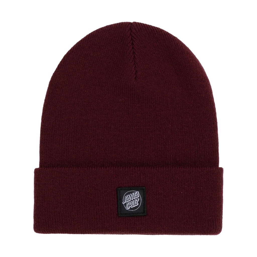[SCA-BNE-9576] Cruz Label Beanie (Dark Plum)