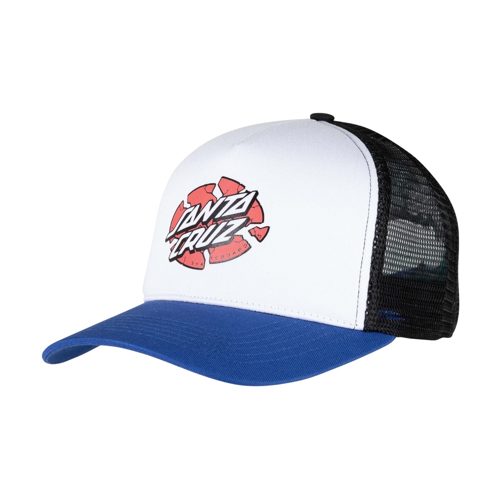 [SCA-CAP-9564] Broken Dot Meshback (White/Sapphire)