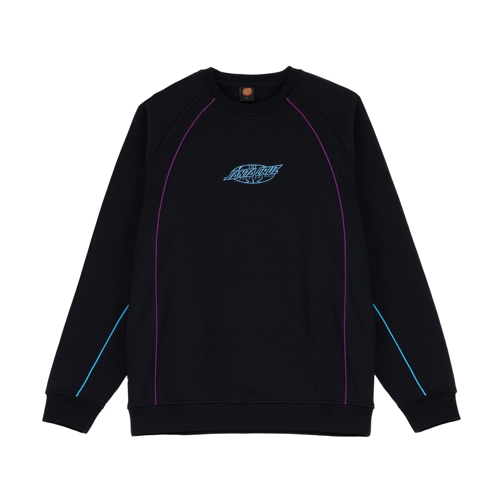 [SCA-CRW-9962] Pinstripe Crew (BLACK, M)