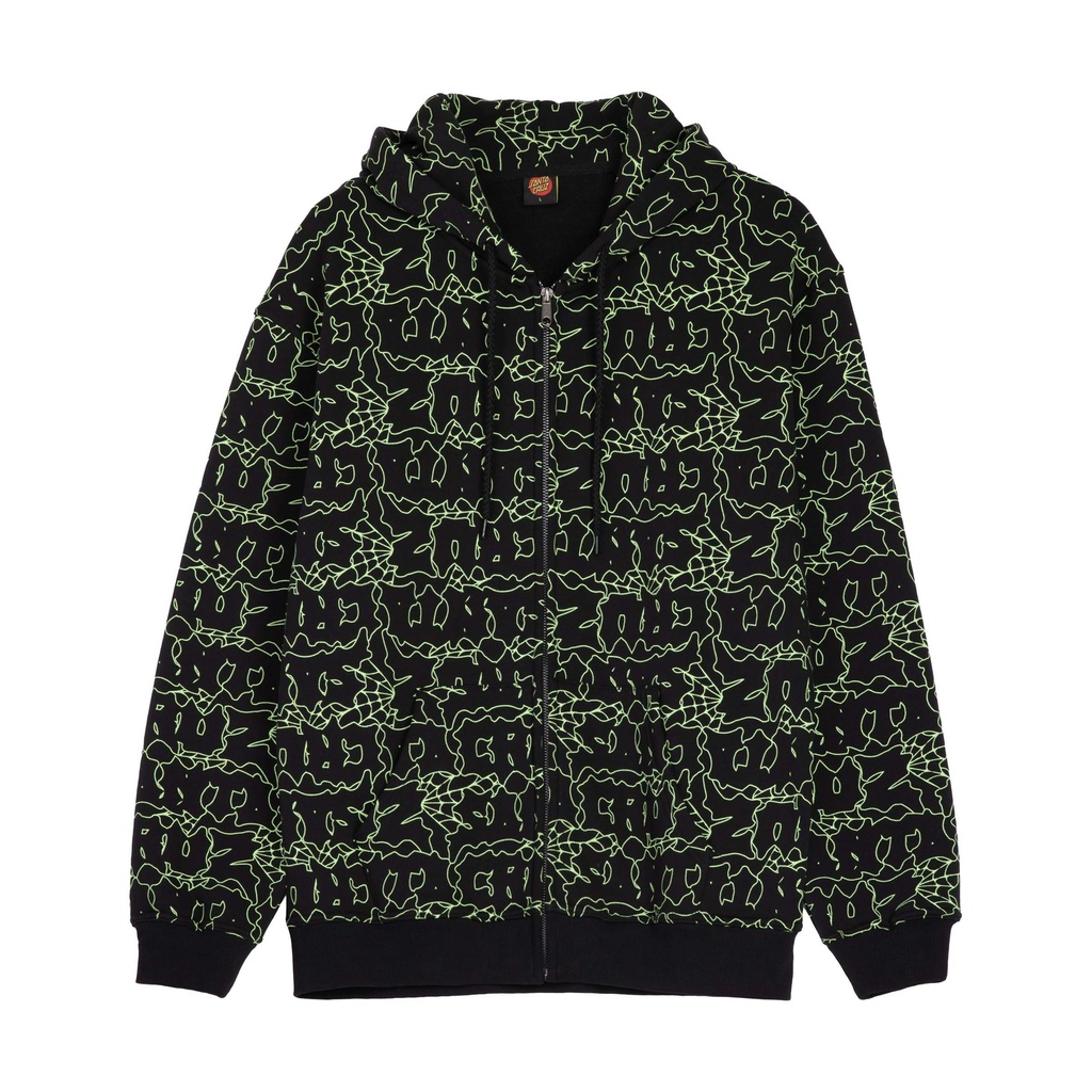 [SCA-HDZ-9646] Punk Web Zip Hood (M)