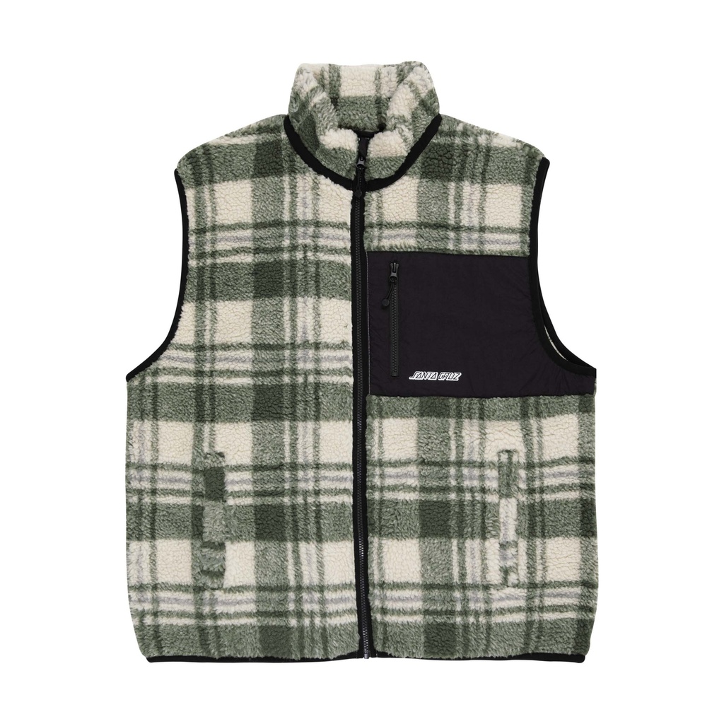 [SCA-JKT-9341] Freestyle Vest (OLIVE CHECK, M)