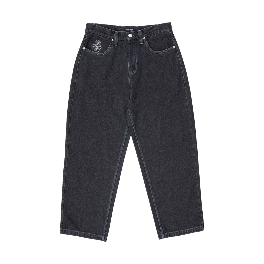 [SCA-PNT-1741] Big Straight Leg Pant (BLACK WASH, 32)
