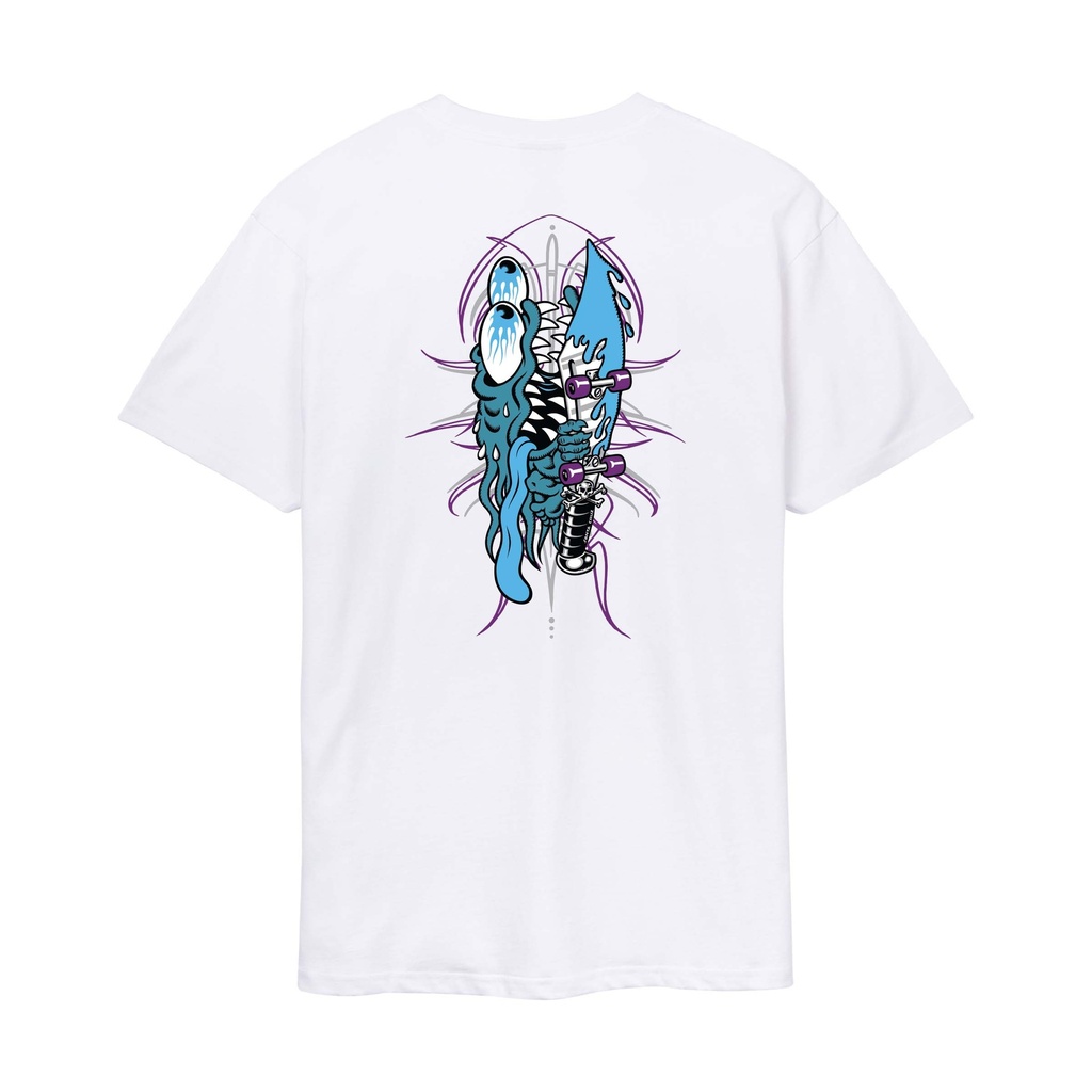 [SCA-TEE-14150] Meek Pinstripe Slasher T-Shirt (White, M)