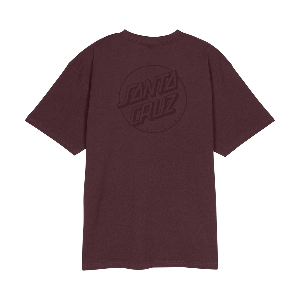 [SCA-TEE-14228] Tonal Opus Dot Stripe T-Shirt (Dark Plum, M)