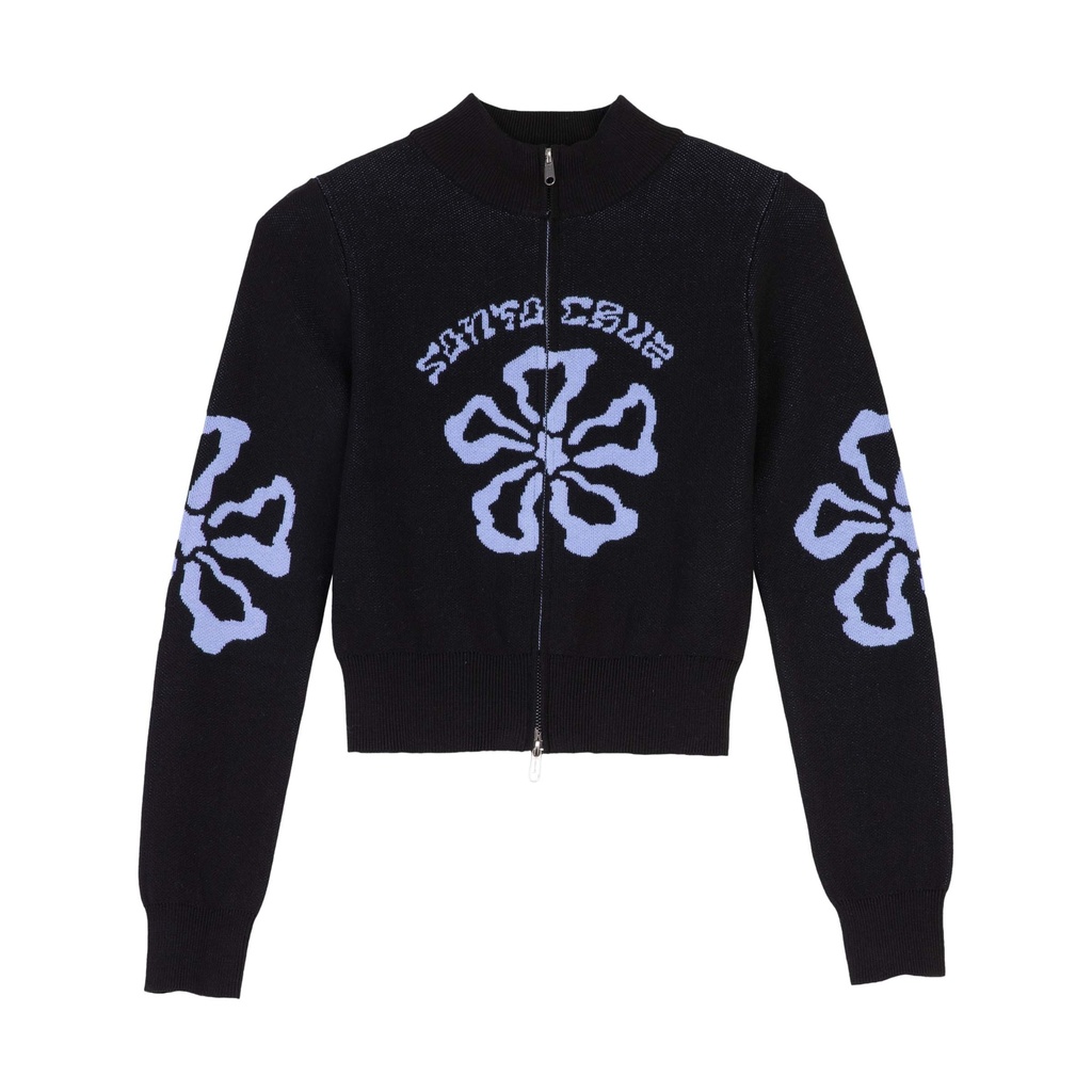 Flower Knit Track Top