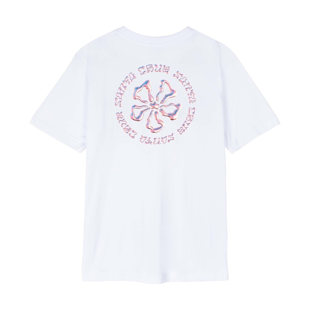 [SCA-WTE-3489] Chrome Ringed Flower T-Shirt (WHITE, 8)