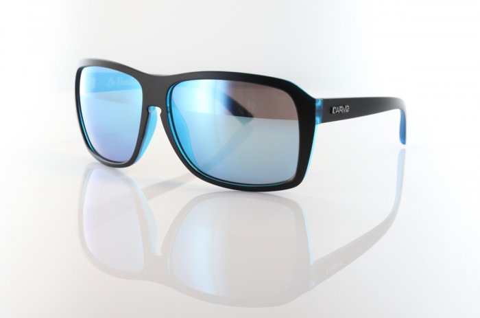 [11S03160000] SUNGLASSES LA FAMILIAR MATT BLACK/BLUE REVO
