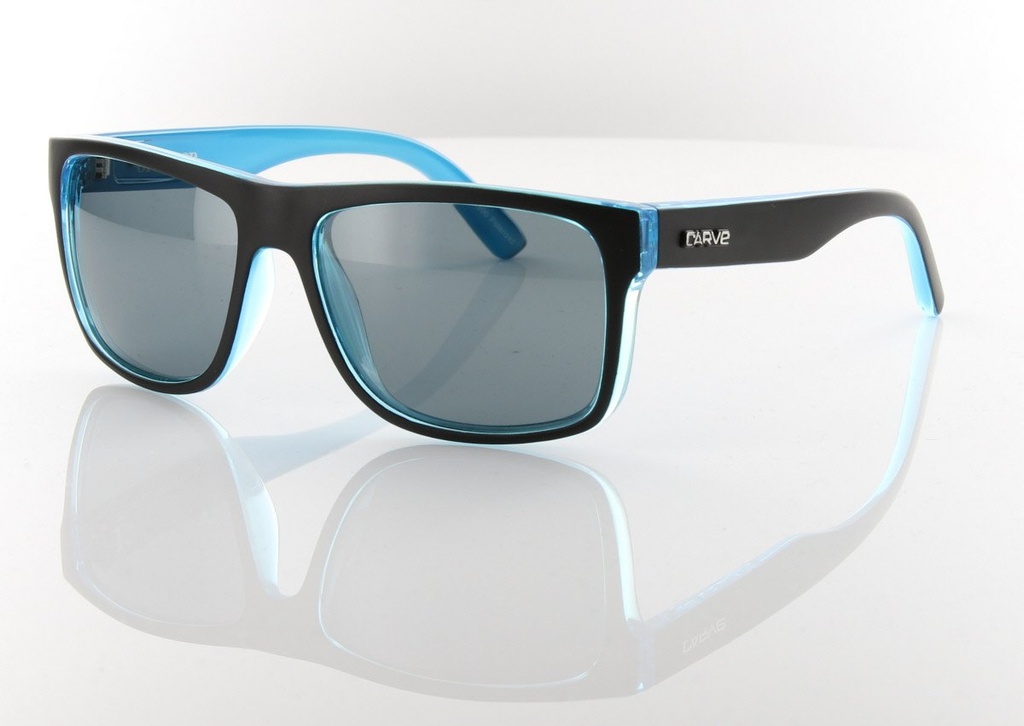 [11S02300000] SUNGLASSES CRIMSON MATT BLACK/CYAN POLARIZED
