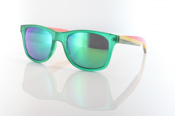 [11S03360000] Sunglasses Bronte Green/Bamboo Revo