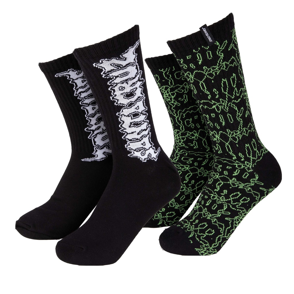 [SCA-SCK-0625] Punk Web Socks (2 Pack)