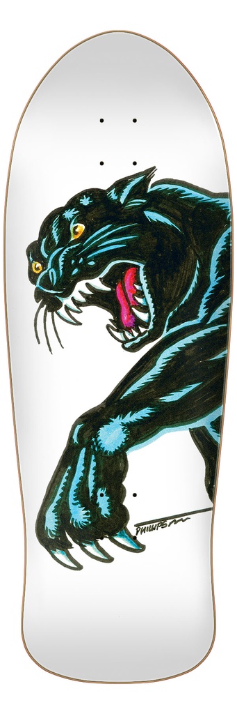 Natas Sketch Panther Reissue 10.54in X 30.14in Santa Cruz Decks