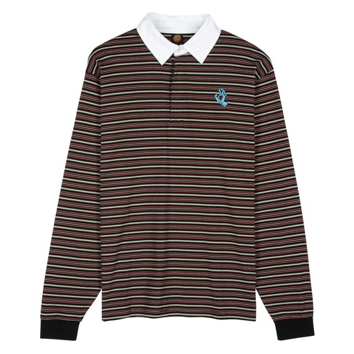 POLO L/S MINI HAND STRIPE