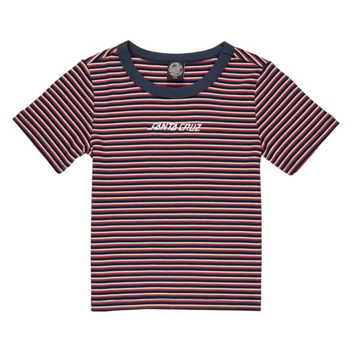 Womens T-Shirt Strip Logo Emb