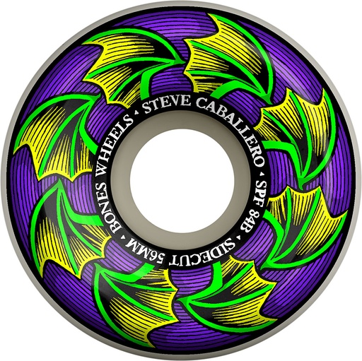 [WPCASCBTW5603W4] Caballero Bat Wings 56mm Sidecuts Skatepark Formula 84B