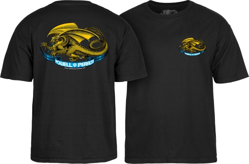 [CTYPPDGNXX] TEE OVAL DRAGON YOUTH Black