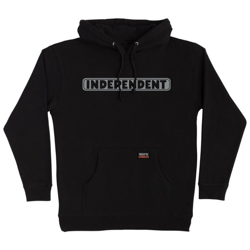 Bar Logo Reflective Pullover Hoodie Independent Mens Sweatshirt