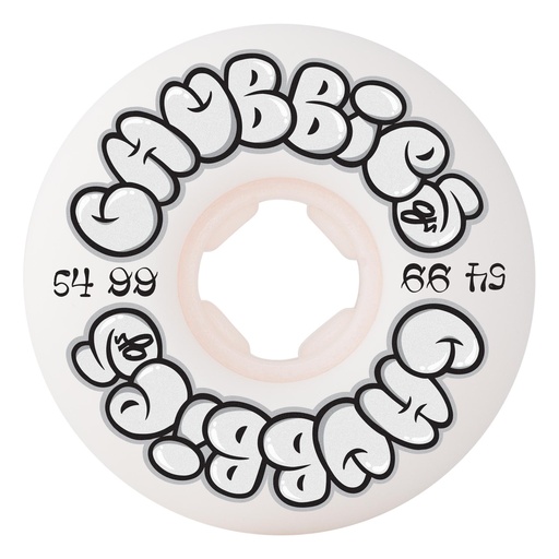[22223412-159093] 54mm Throw Ups Chubbies White 99a 