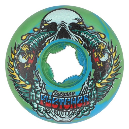 [22223438-161363] 54mm Greyson Fletcher Guest Chubbies Green Blue Swirl 99a Slime Balls Wheels