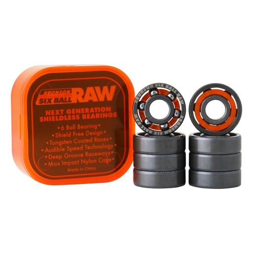 [33531418-161316] CASE=10 BOX/8 6-Ball Bearing Raw Bronson Speed Co.