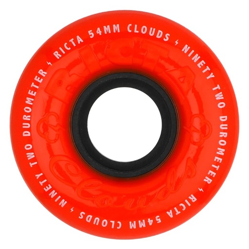 [22223404-159085] 54mm Clouds Red Orange 92a Ricta Wheels ""