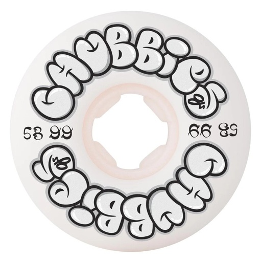 [22223411-159092] 58mm Throw Ups Chubbies White 99a