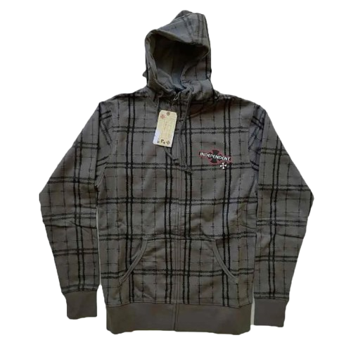 [8W36ZH7200S] ZIP HOODIE PATCHES CHARCOAL