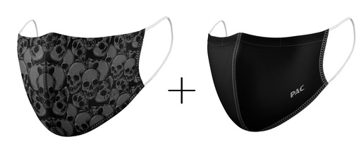 [88802007000] MASK 1 CAPA X2 PACK SKULLS