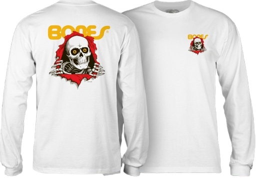 TEE L/S PP RIPPER WHITE