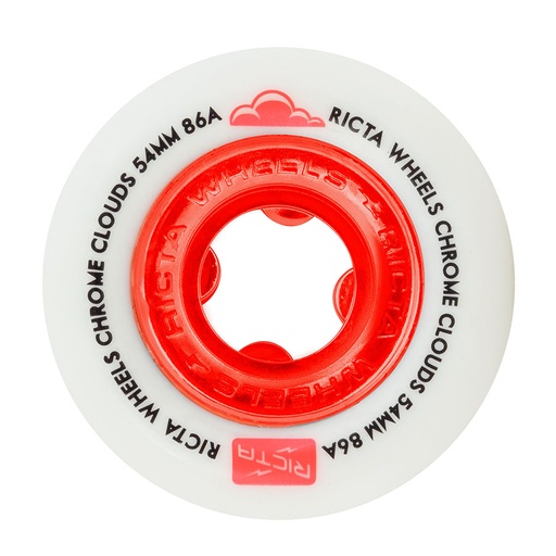 CHROME CLOUDS WHEELS RED