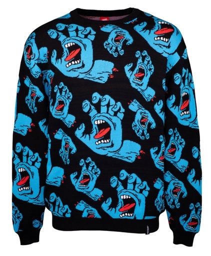 CREW HANDS ALL OVER KNIT BLACK