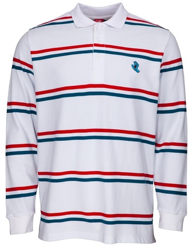 POLO SCREAMING MINI HAND STRIPE WHITE