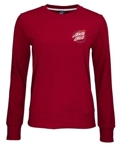 [3SGF1032008] CREW ABSENT FLAME DOT RUBY RED