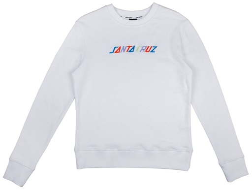CREW COLOURED STRIP WHITE